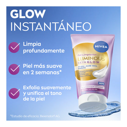 NIVEA Luminous 630 Skin Glow Gel Limpiador 150ml