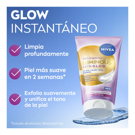 NIVEA Luminous 630 Skin Glow Gel Limpiador 150ml