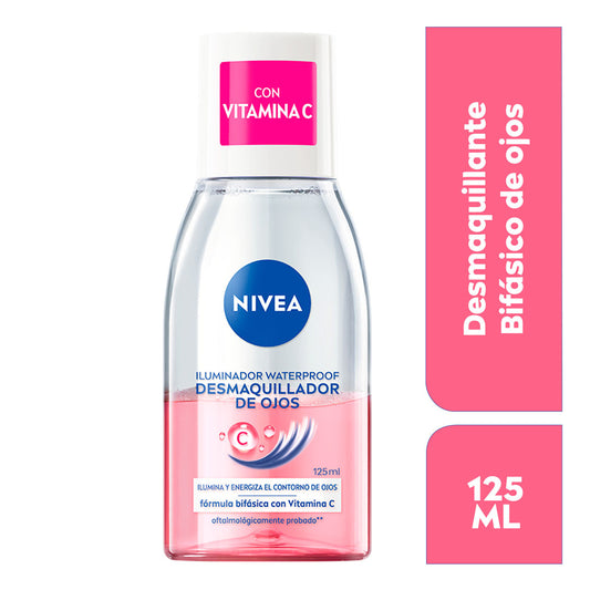 Iluminador Waterproof Desmaquillante Bifásico de Ojos con Vitamina C 125 ml