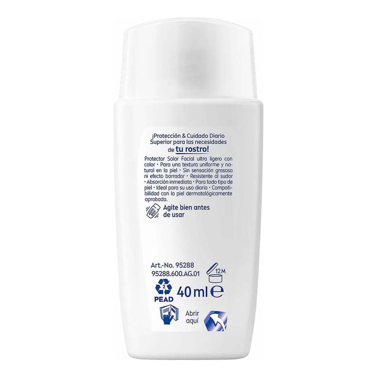 Nivea Protector Solar Facial Fluido Color Claro 40ml