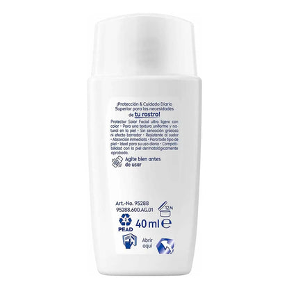 Nivea Protector Solar Facial Fluido Color Claro 40ml
