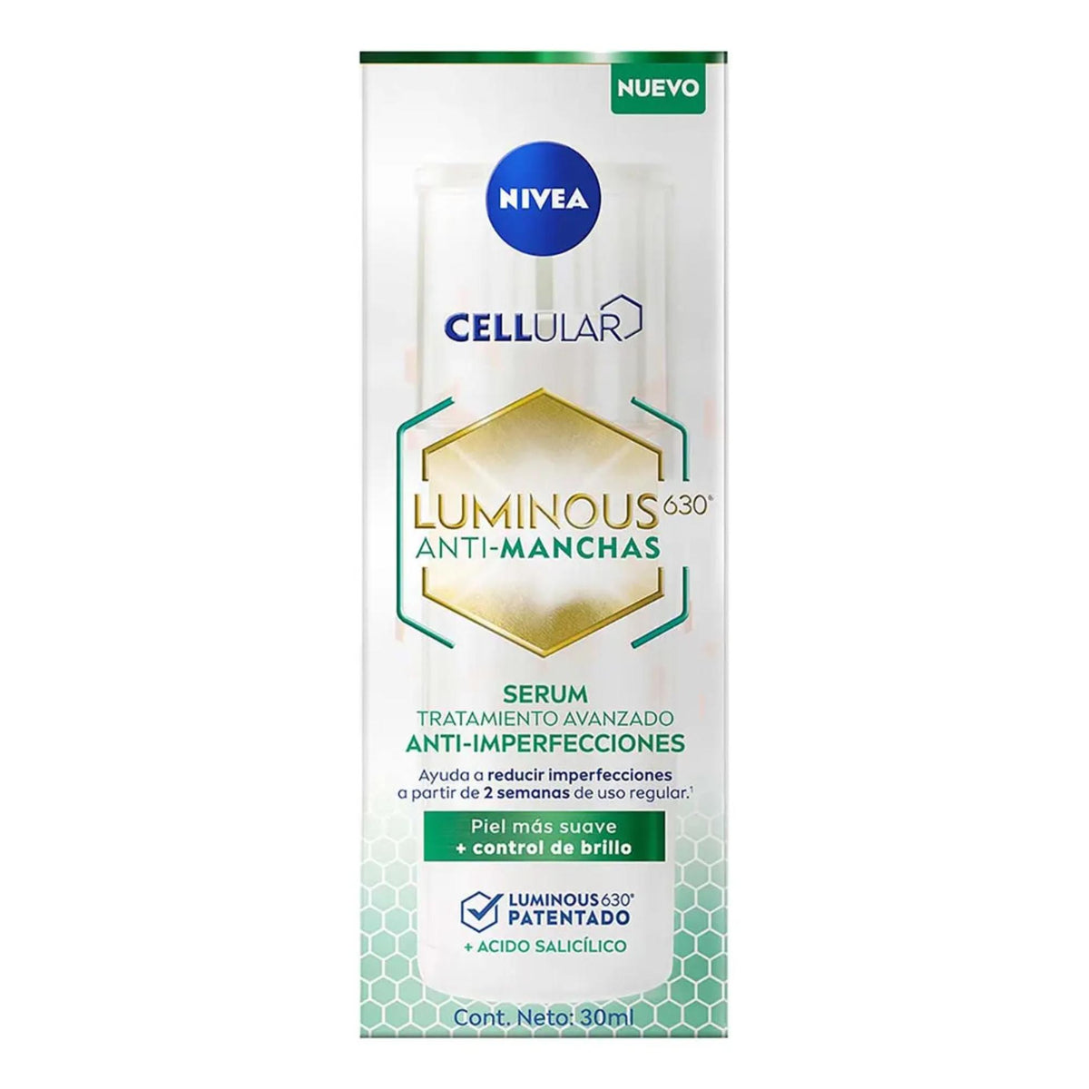 2 Pack Nivea Luminous Serum Anti Imperfecciones + Fluido Día