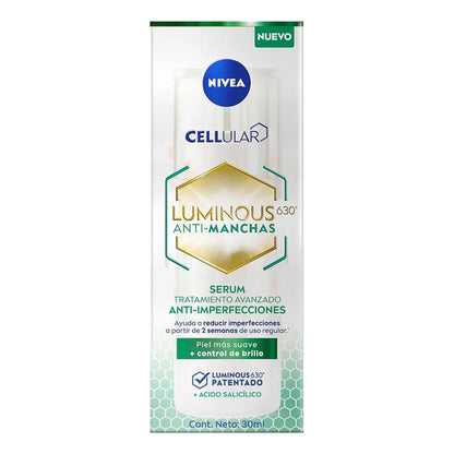 2 Pack Nivea Luminous Serum Anti Imperfecciones + Fluido Día