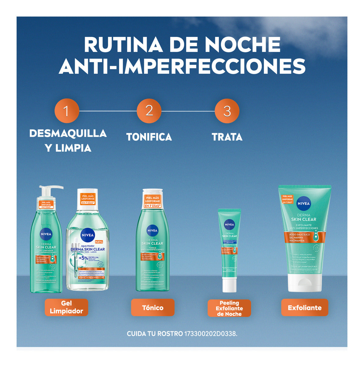 Nivea Fluido Diario Facial Derma Skin Clear Antiimperfeccion