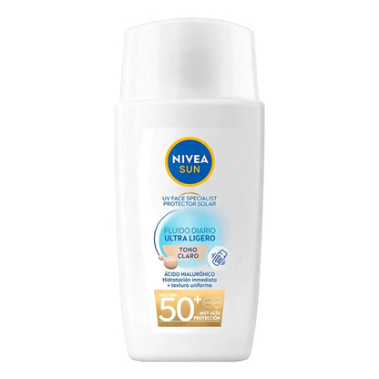 Nivea Protector Solar Facial Fluido Color Claro 40ml
