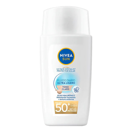 Nivea Protector Solar Facial Fluido Color Claro 40ml