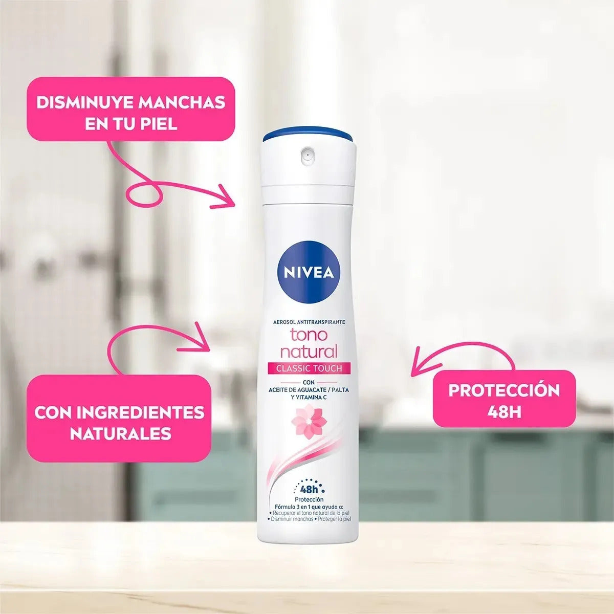 Nivea Desodorante Aclarado Natural Classic 150 ml