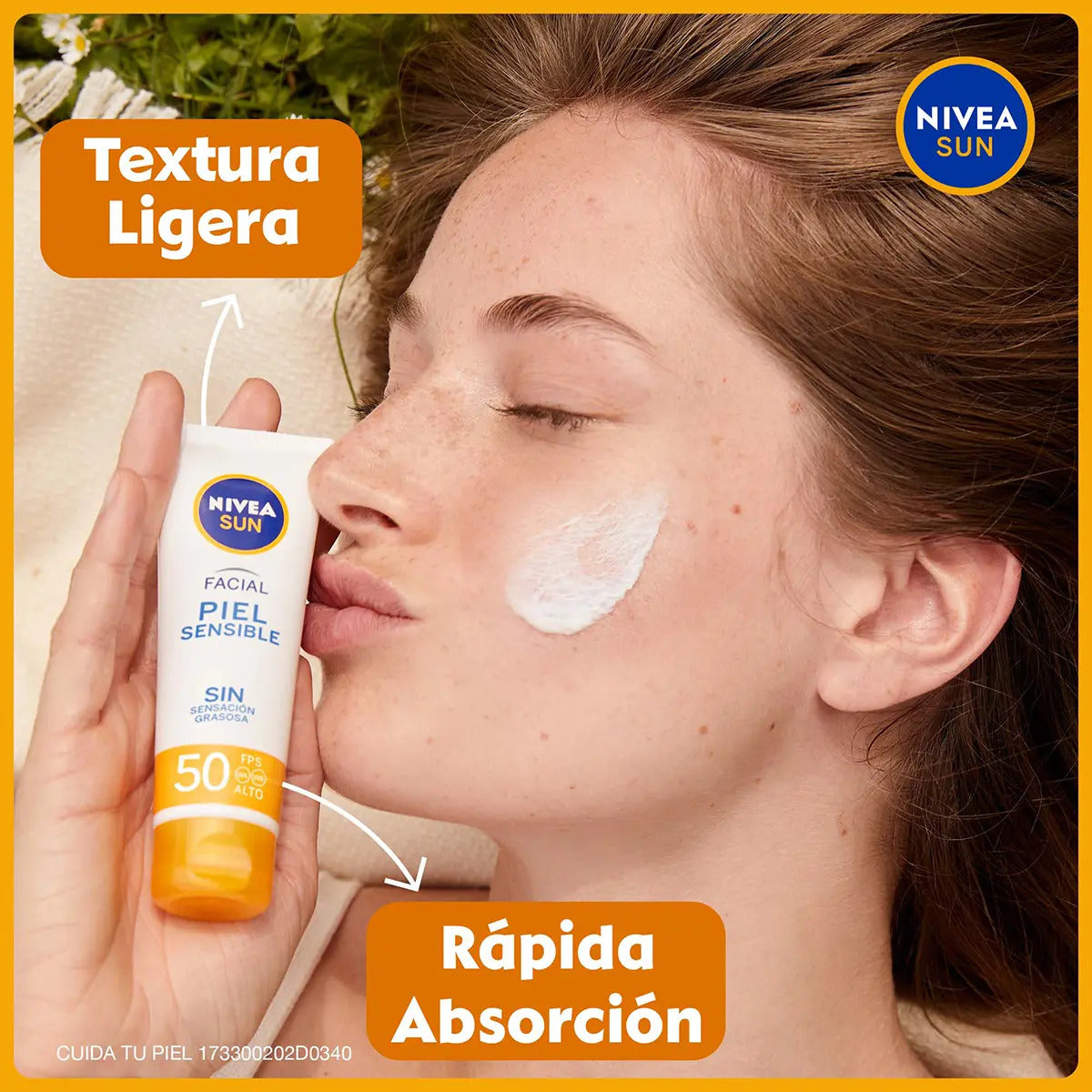 Pack 2 Nivea Sun UV Sensitive Facial FPS 50 50 ml