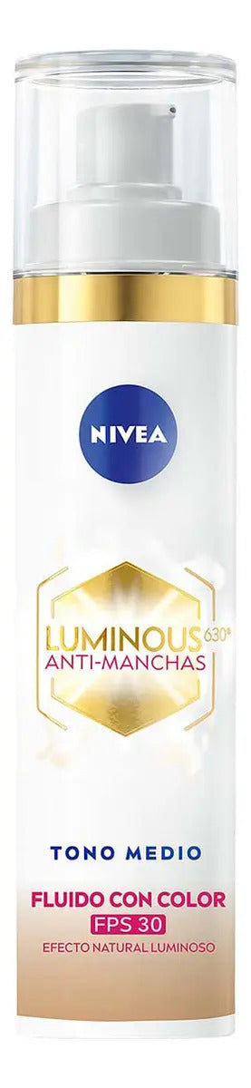 Nivea Luminous630 Fluido Antimanchas Tono Medio 40 ml