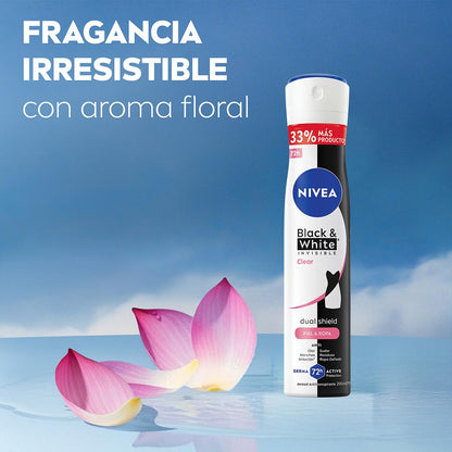Nivea Desodorante Black & White Clear Spray 200ml