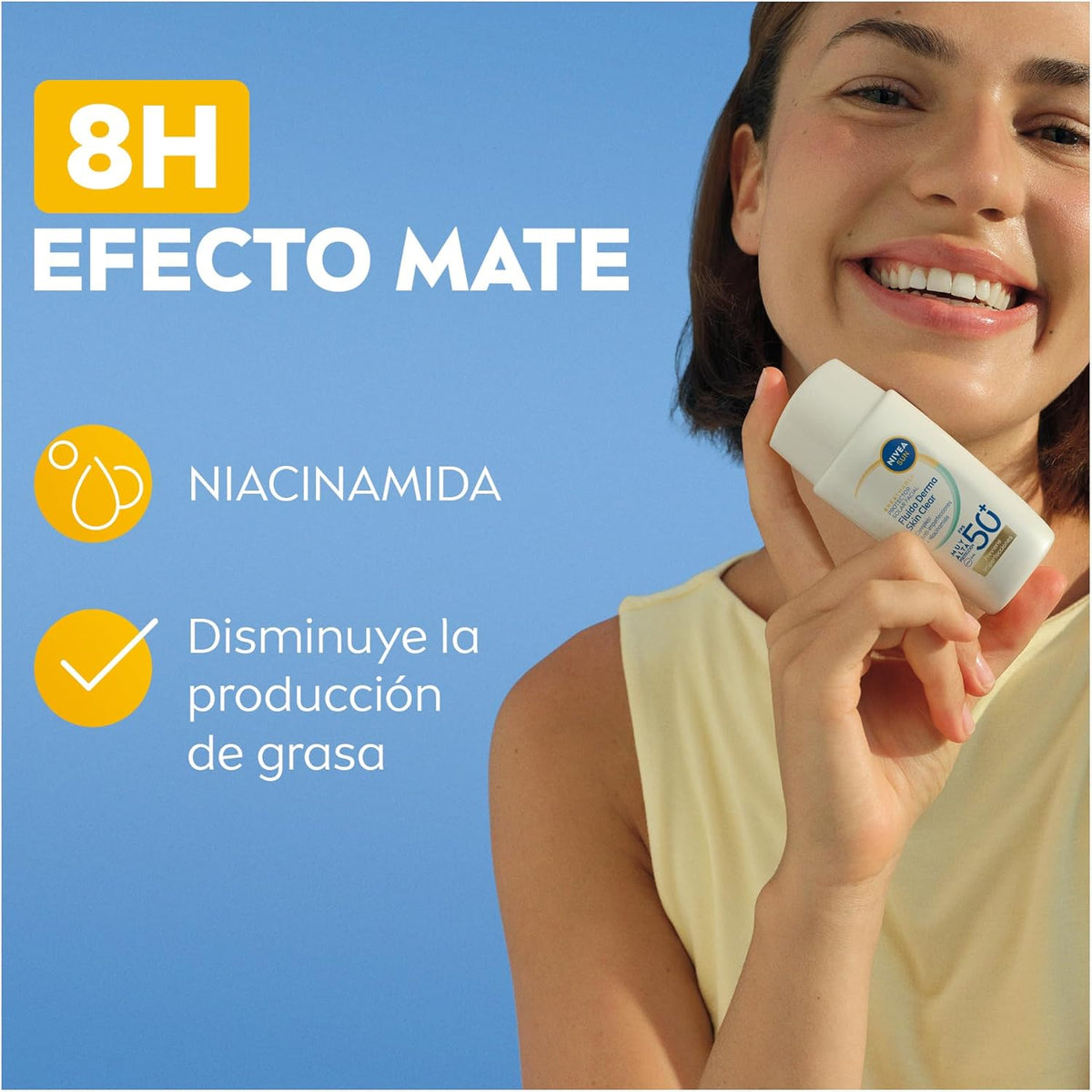NIVEA SUN Derma Skin Clear Fluido FPS 50+ 40 ml