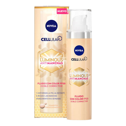 Fluido Con Color Nivea Cellular Luminous630 Antimanchas 40ml