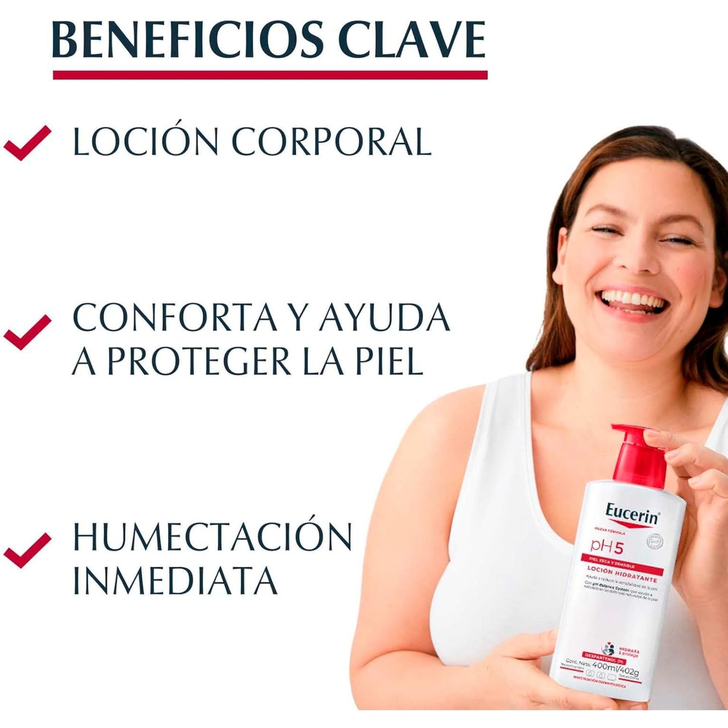 Eucerin Ph5 Loción Corporal Hidratante para Piel Seca O Sensible 400 ml