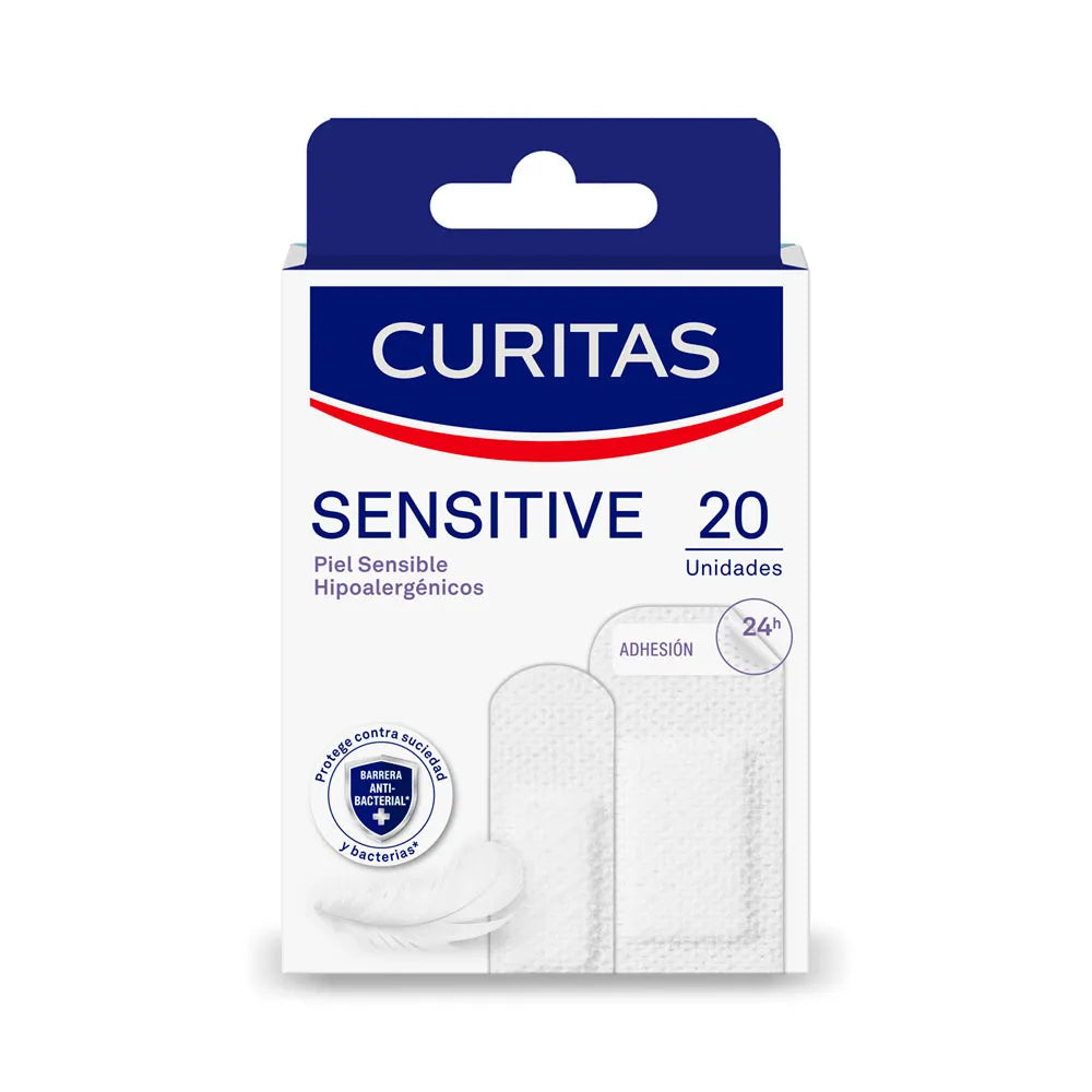 Curitas Venditas Sensitive Adultos x20 2 Tamaños