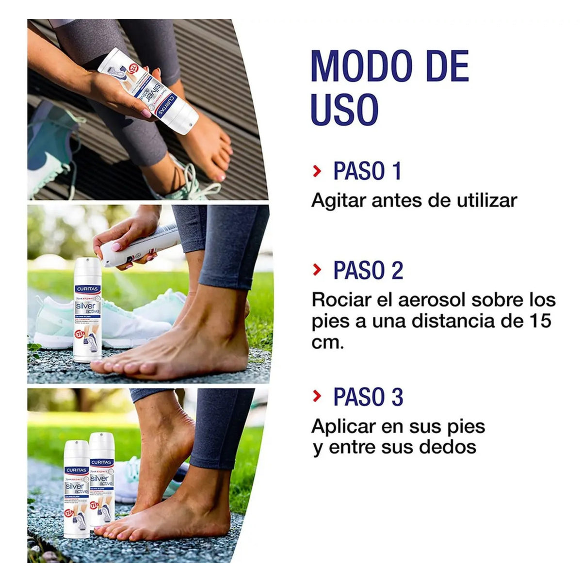 Pack De 2 Desodorantes Curitas Silver Active