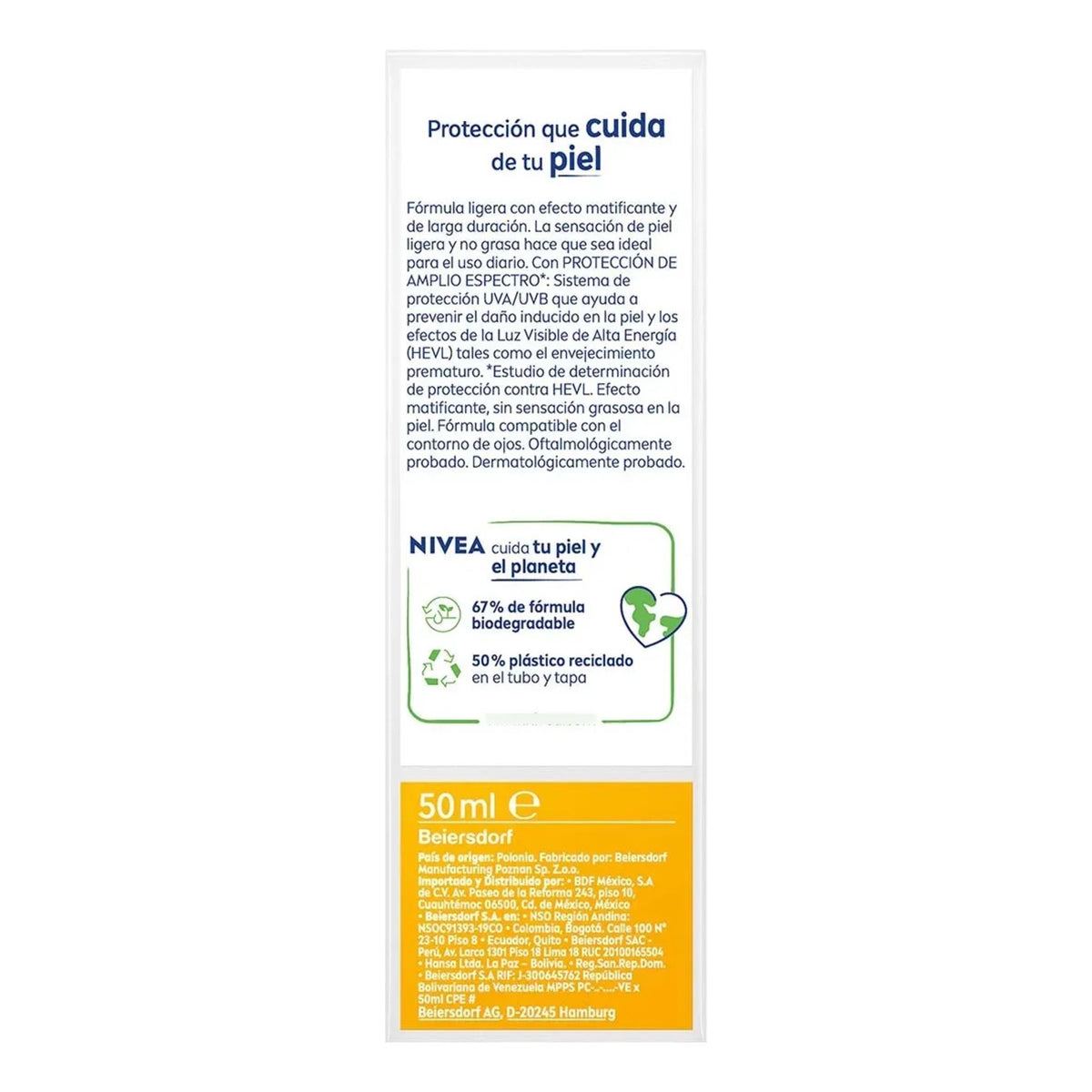 2 Pack Nivea Fluido Día Luminous + Nivea Sun Oil Control