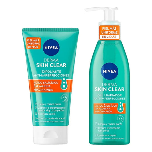 Nivea Rutina Dermaskin Gel Exfoliante150ml+gel Limp 150ml