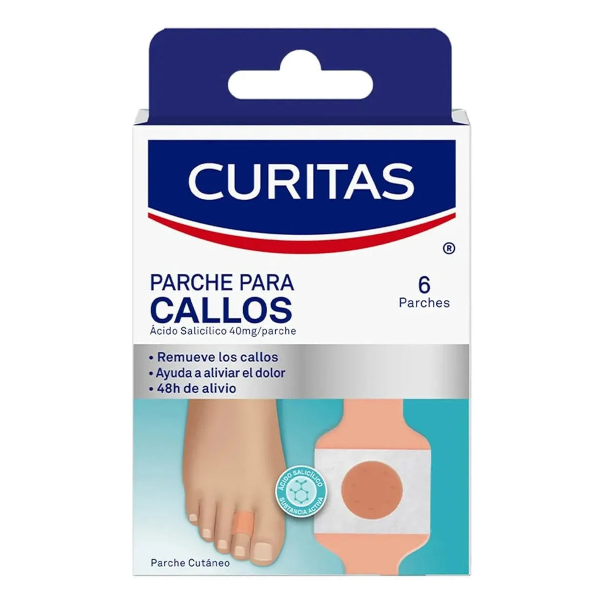 Caja De Parches Para Callos Curitas El Gallo Con 6 Unidades