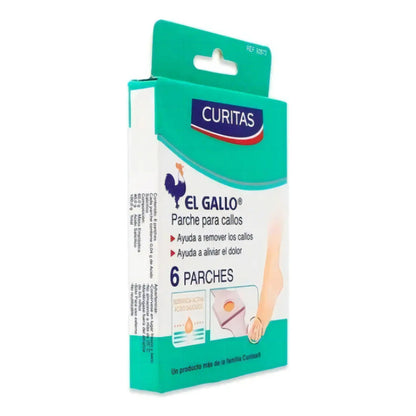 Caja De Parches Para Callos Curitas El Gallo Con 6 Unidades