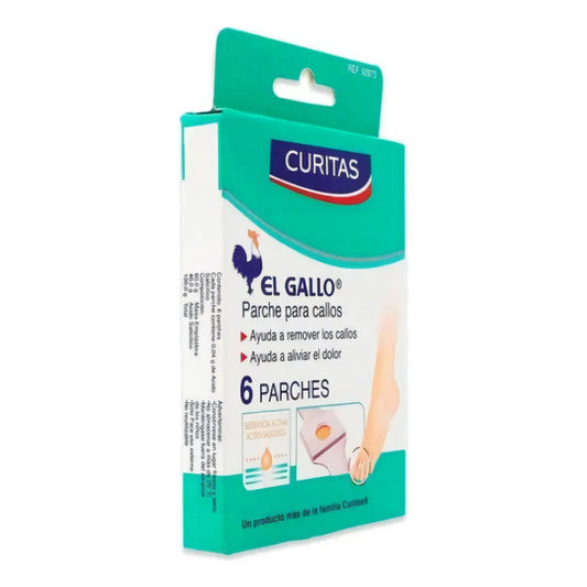 Caja De Parches Para Callos Curitas El Gallo Con 6 Unidades