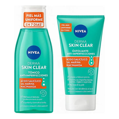 Nivea Rutina Derma Skin Tónico 200ml + Gel Exfoliante 150ml