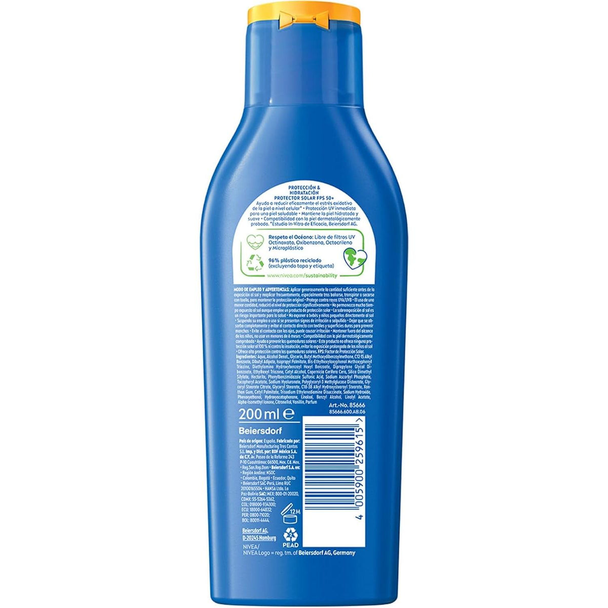 NIVEA SUN Protección e Hidratación FPS 50+ 200 ml