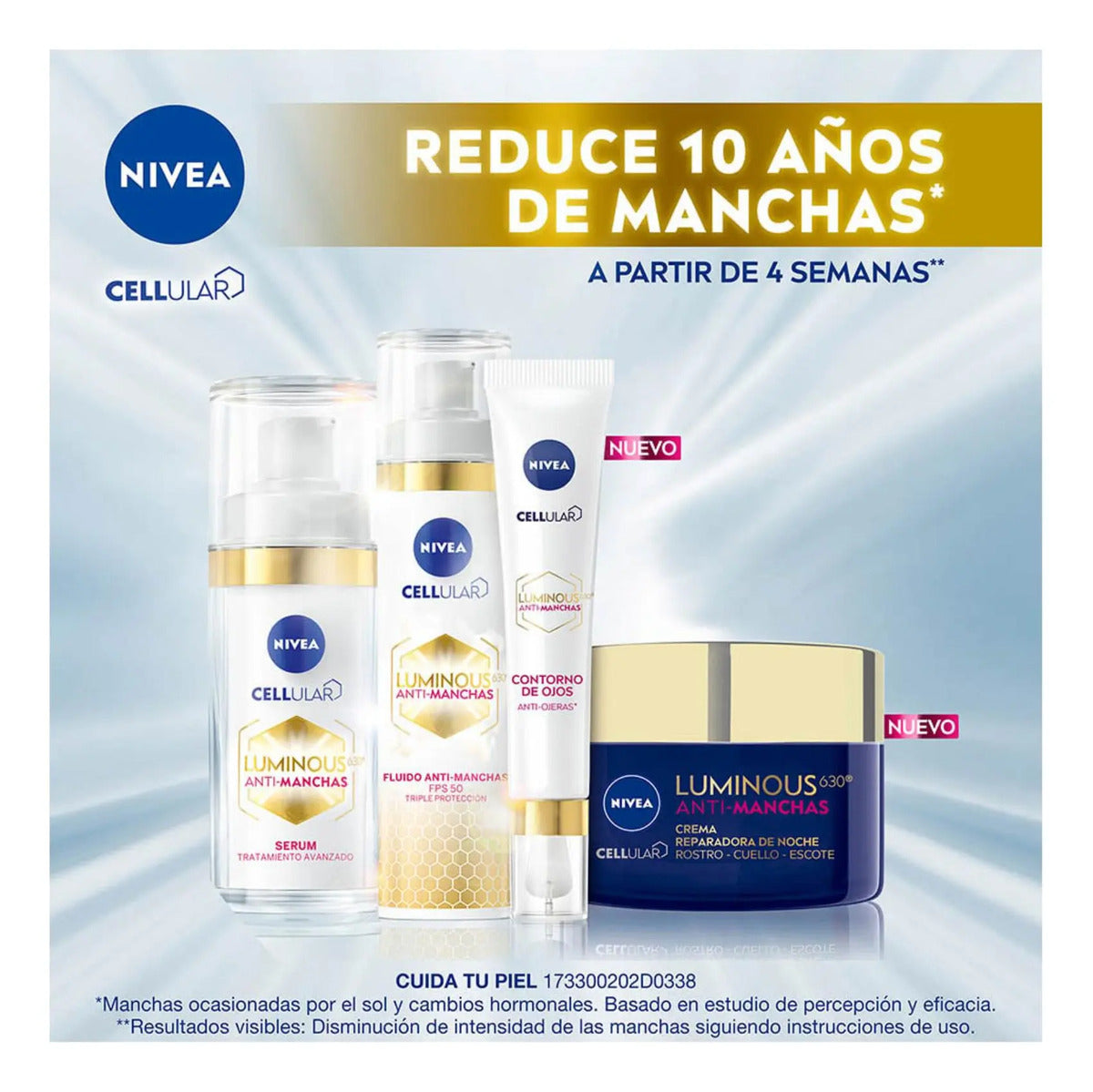 Kit Antimanchas Nivea Luminous 630 Rutina Completa