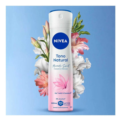 Desodorante En Spray Nivea Tono Natural Miracle Sweet Lirio