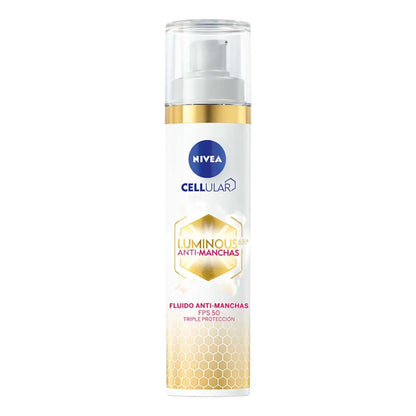 Rutina Nivea Facial Luminous Serum +fluido +contorno De Ojos