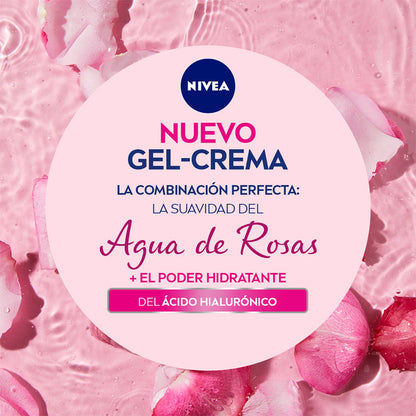 Gel Crema Nivea Hidratación 48 Horas Con Agua De Rosas 50ml