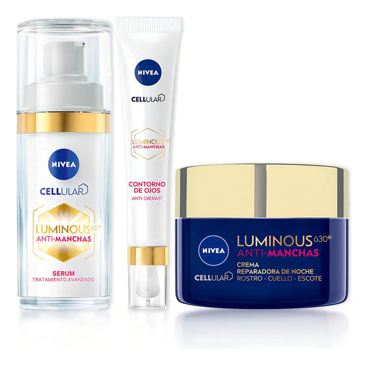 Kit Nivea Luminous Sérum Contorno Y Crema Noche