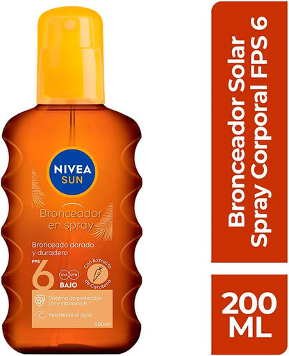 NIVEA SUN Protect & Bronze FPS 50 Spray 200 ml