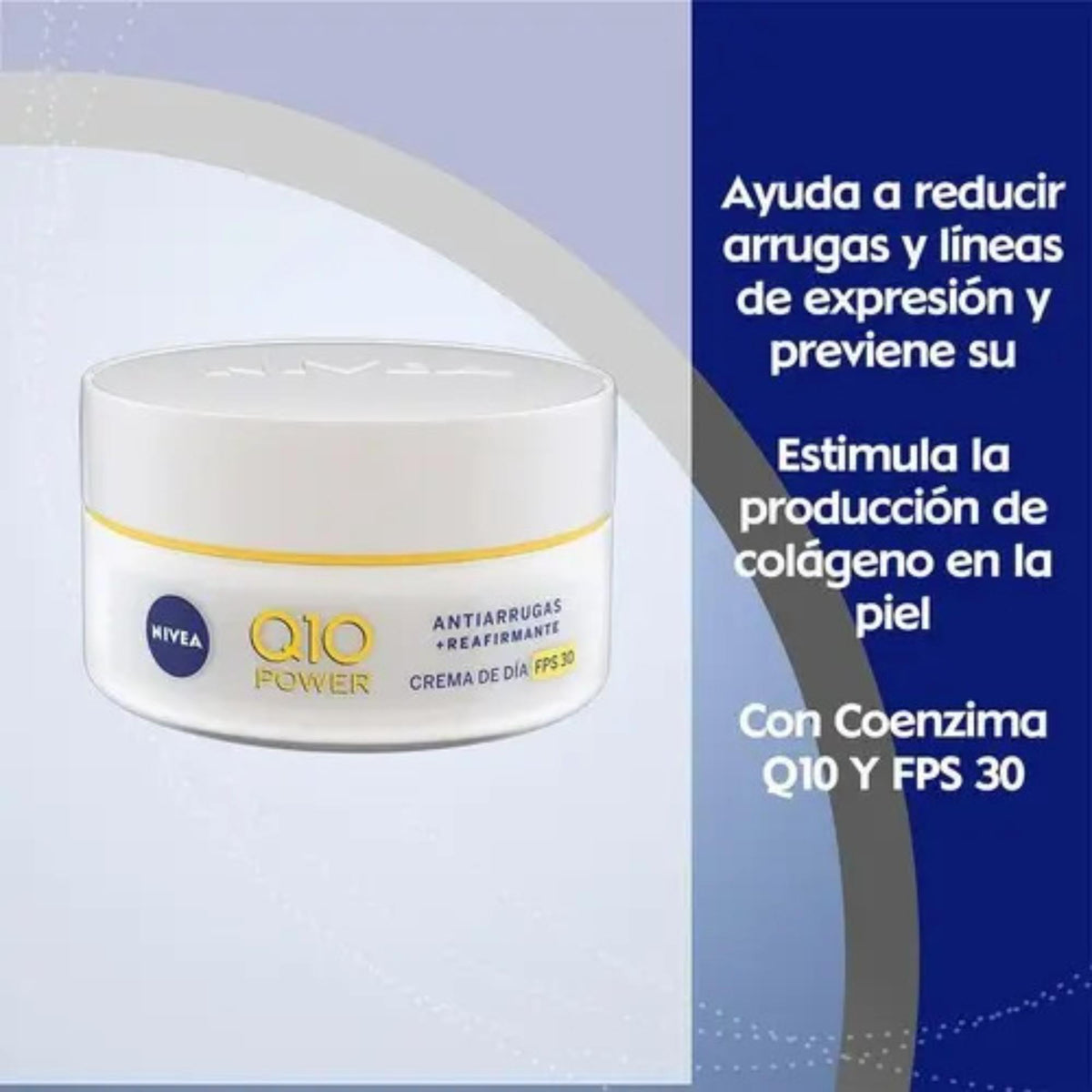 Crema Facial Antiarrugas De Día Nivea Q10 Fps 30 50 Ml