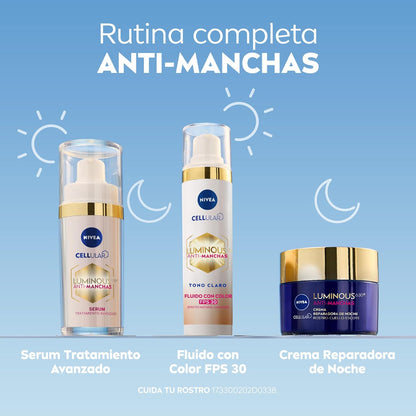 NIVEA Luminous630 Fluido con Color Tono Claro 40 ml