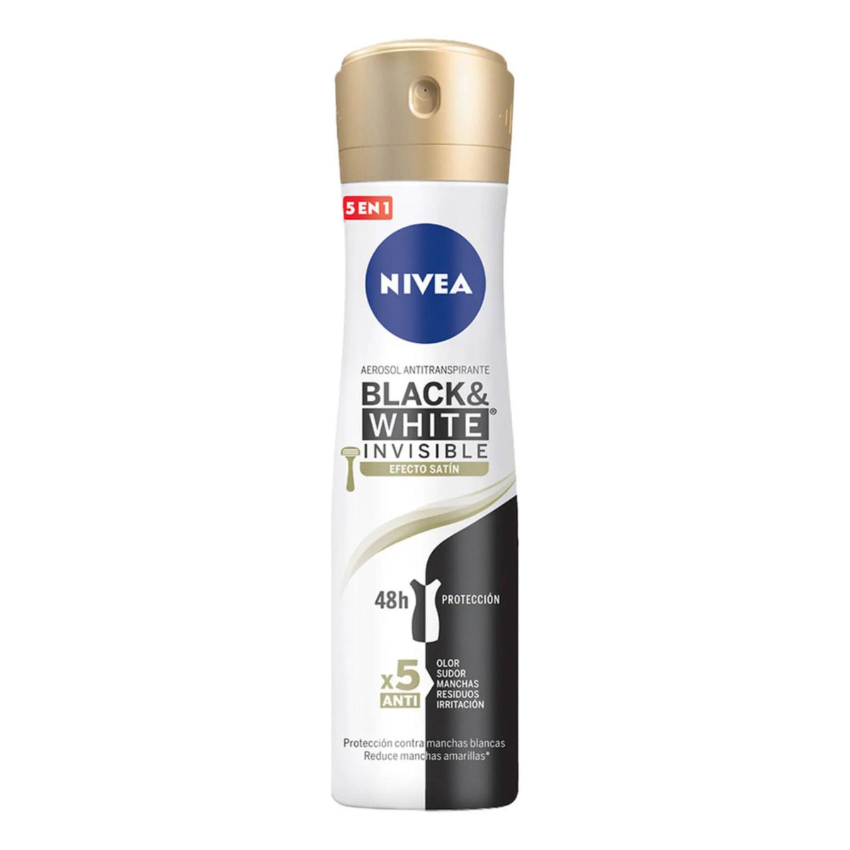 Nivea Black White Satín Desodorante 150 ml