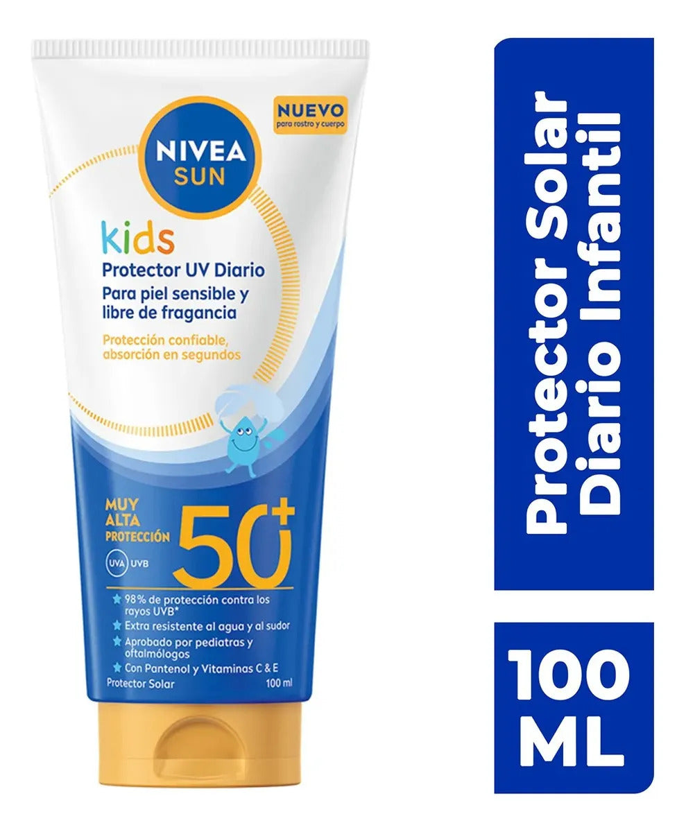 Nivea Protector Solar Infantil Rostro Y Cuerpo Fps 50+100ml