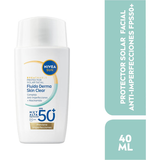 NIVEA SUN Derma Skin Clear Fluido FPS 50+ 40 ml