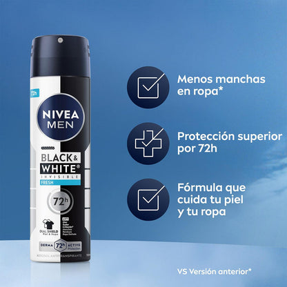 NIVEA MEN Black & White Fresh Spray 150 ml