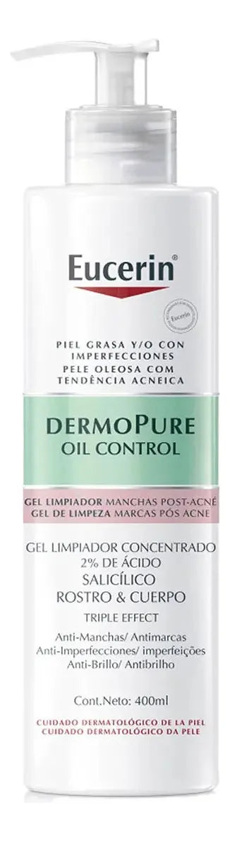 Eucerin Dermopure Gel Limpiador Facial Concentrado Piel Gras