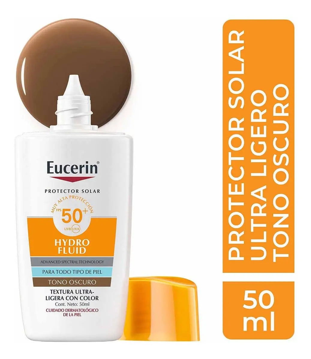 Eucerin Sun Hydrofluid Tono Oscuro Fps50+ 50Ml