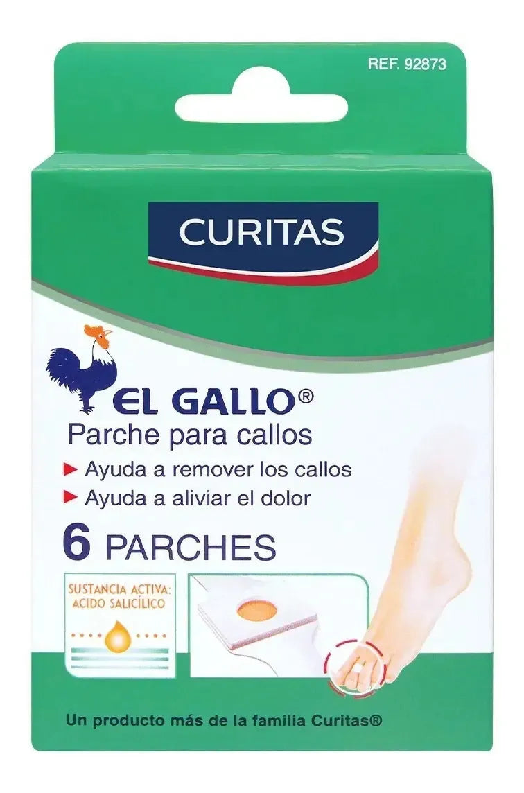 Caja De Parches Para Callos Curitas El Gallo Con 6 Unidades