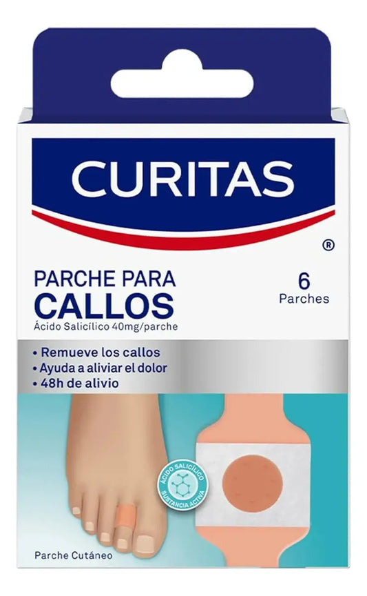 Caja De Parches Para Callos Curitas El Gallo Con 6 Unidades