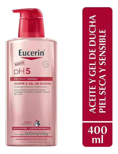 Eucerin Ph5 Gel Y Aceite De Baño 400ml