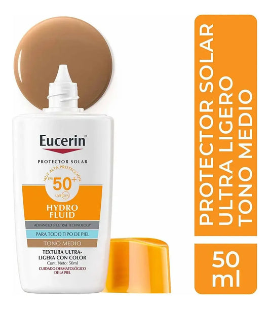 Eucerin Sun Face Hydro-fluid Fps 50 + Tono Medio 50ml