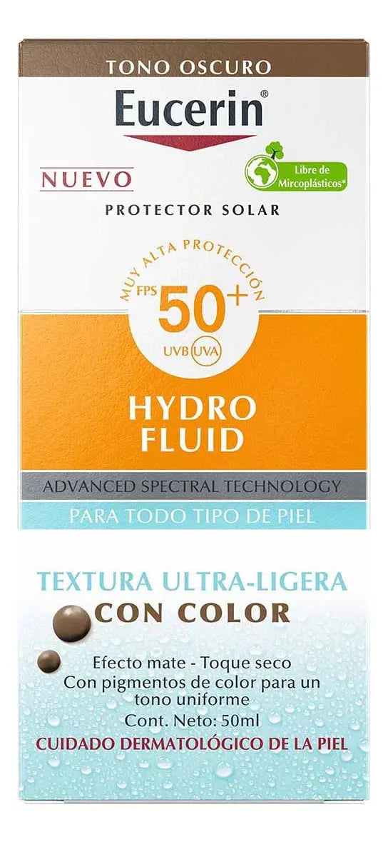 Eucerin Sun Hydrofluid Tono Oscuro Fps50+ 50Ml