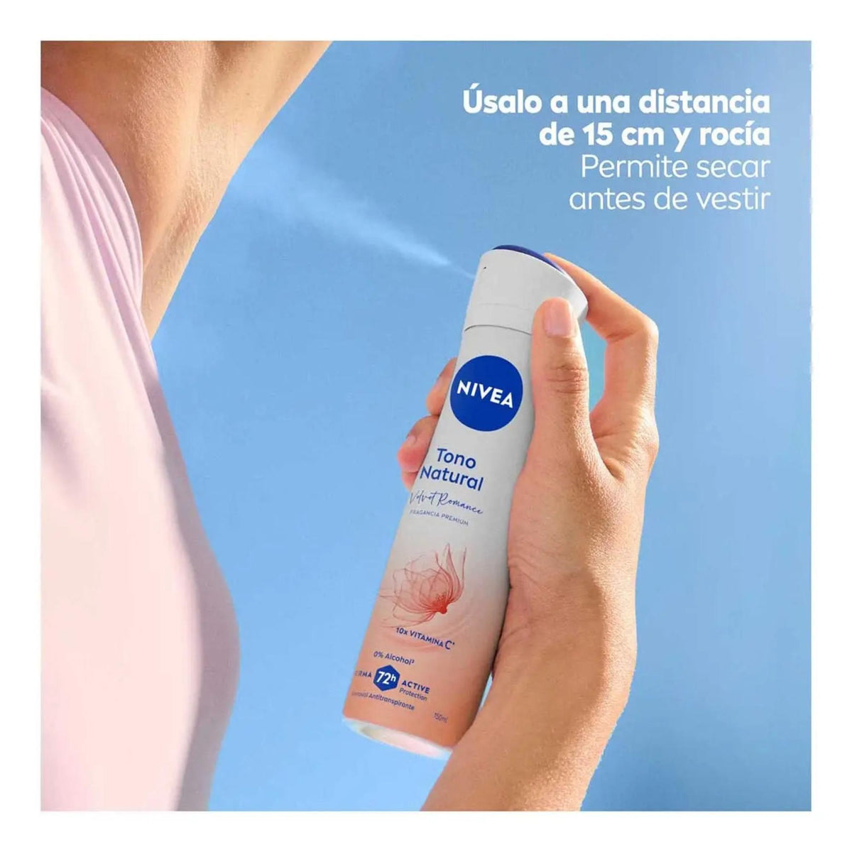 Desodorante En Spray Nivea Tono Natural Velvet Romance