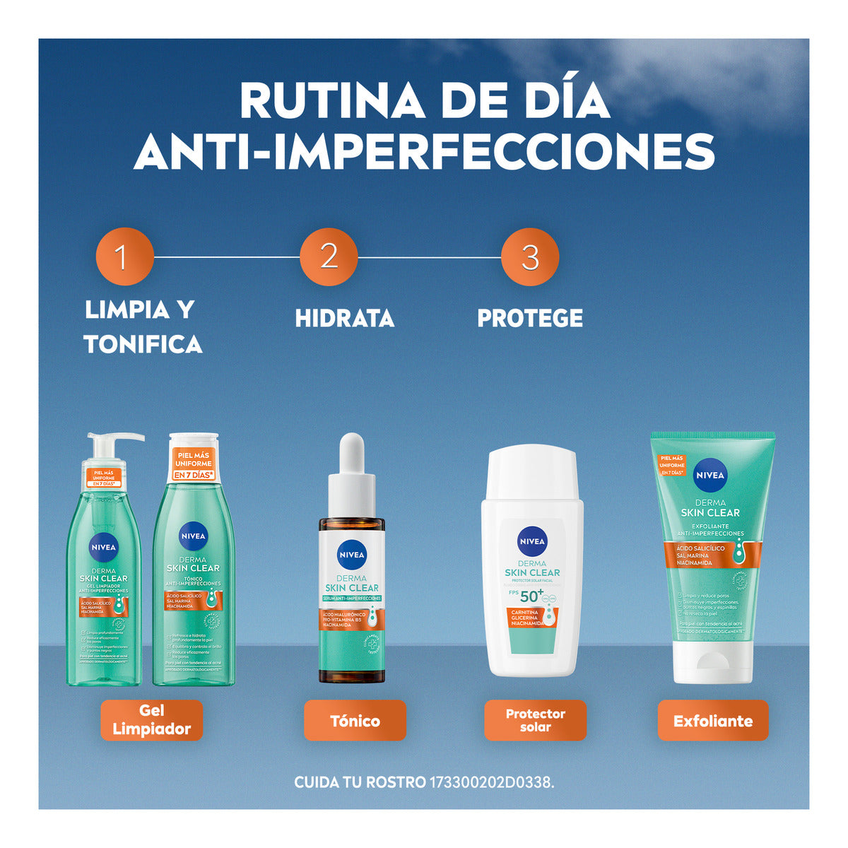Nivea Fluido Diario Facial Derma Skin Clear Antiimperfeccion