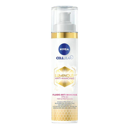 Set Nivea Luminous Fluido Sérum Y Crema Noche