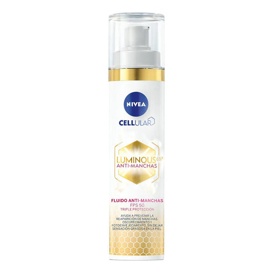 Set Nivea Luminous Fluido Sérum Y Crema Noche