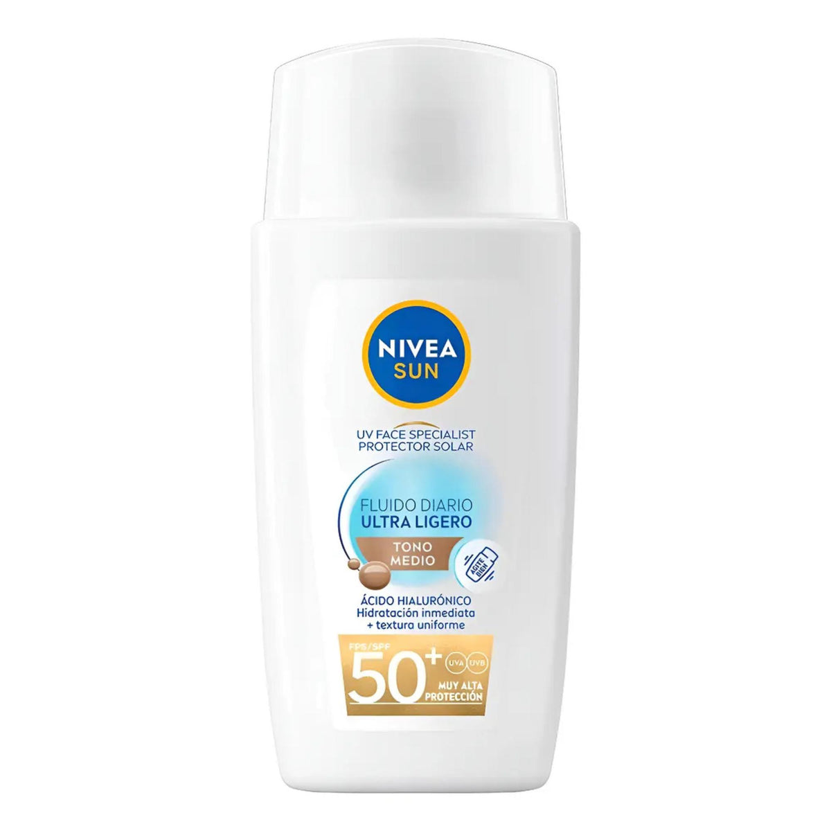 Nivea Protector Solar Facial Fluido Color Medio 40ml